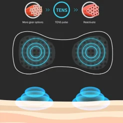 The Relaxation Nook Massageprodukte|Gesundheits-Gadgets-Tragbares elektrisches Mini-Nacken- und Körpermassagegerät – Gerät zur Schmerzlinderung