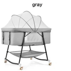 Kinder The Decor Haven Kinderwagen & Zubehör-Tragbares, faltbares Babybett mit Moskitonetz – Reisebett für Kleinkinder