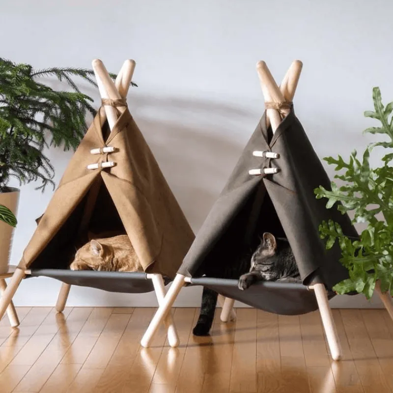 Decor Haustierzubehör|Haustierbetten-Tragbares Haustierbettzelt – gemütlicher Reiseunterschlupf für Katzen und Hunde