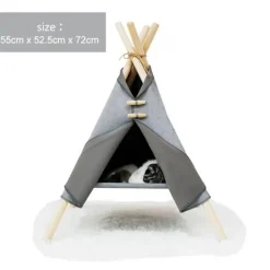 Decor Haustierzubehör|Haustierbetten-Tragbares Haustierbettzelt – gemütlicher Reiseunterschlupf für Katzen und Hunde