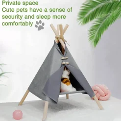 Decor Haustierzubehör|Haustierbetten-Tragbares Haustierbettzelt – gemütlicher Reiseunterschlupf für Katzen und Hunde