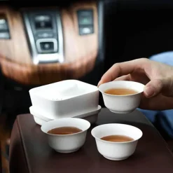 The Cozy Mug Küche & Esszimmer-Tragbares japanisches minimalistisches Teeservice – Reise-Teezubehör