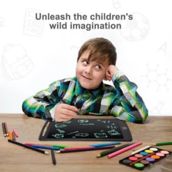 The Decor Haven Babyspielzeug-Tragbares LCD-Schreibtablett – Ultradünnes Zeichenpad für Kinder