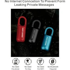 Trail Tech Outdoor-Artikel|Outdoor-Gadgets-Tragbares Mini-Diebstahlschutzschloss – Smart-Touch-Sicherheitsgerät