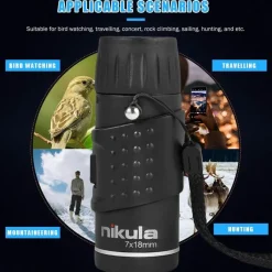 The Outdoor Vault Outdoor & Garten|Heimwerkzeuge-Tragbares Mini-Monokular-Teleskop – Ideal für Camping und Outdoor