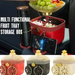 Wild u0026 Free Gear Autozubehör|Automobilindustrie-Tragbares Reisetablett - Getränkehalter-Aufbewahrungsbox für die Armlehne des Autos