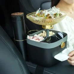 Wild u0026 Free Gear Autozubehör|Automobilindustrie-Tragbares Reisetablett - Getränkehalter-Aufbewahrungsbox für die Armlehne des Autos