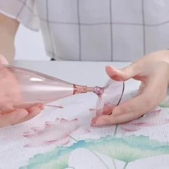 Trail u0026 Beyond Camping-Werkzeuge|Camping Im Freien-Tragbares Reise-Weinglas-Set – zusammenklappbare Flasche und Gläser