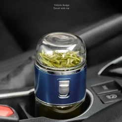 The Cozy Mug Küche & Esszimmer-Tragbares, umweltfreundliches Tee-Ei aus Doppelglas