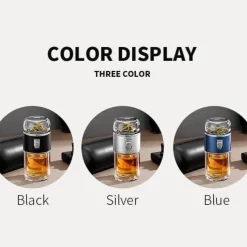 The Cozy Mug Küche & Esszimmer-Tragbares, umweltfreundliches Tee-Ei aus Doppelglas