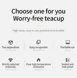 The Cozy Mug Küche & Esszimmer-Tragbares, umweltfreundliches Tee-Ei aus Doppelglas