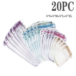 Space Savvy Küche & Esszimmer-Transparente, wiederverwendbare Aufbewahrungsbeutel – Umweltfreundliche Glas-Organizer