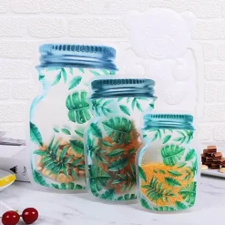 Space Savvy Küche & Esszimmer-Transparente, wiederverwendbare Aufbewahrungsbeutel – Umweltfreundliche Glas-Organizer