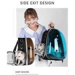 Decor Haustierzubehör|Taschen & Geldbörsen-Transparenter Haustier-Tragerucksack – Atmungsaktive Reisetasche für Katzen und Hunde