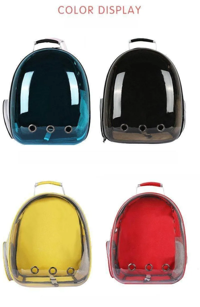 Decor Haustierzubehör|Taschen & Geldbörsen-Transparenter Haustier-Tragerucksack – Atmungsaktive Reisetasche für Katzen und Hunde