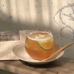 Plates u0026 More Küche & Esszimmer-Transparenter Kaffeebecher aus Glas – 400 ml für die Verwendung in der Hausbar