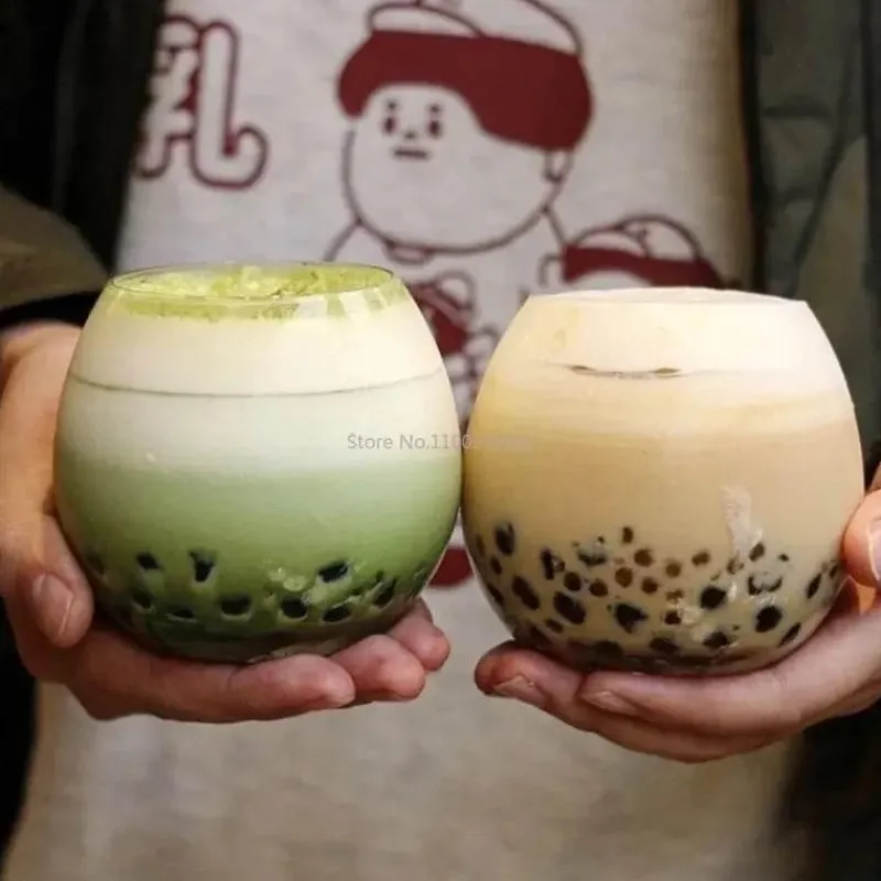 Plates u0026 More Küche & Esszimmer-Transparenter Kaffeebecher aus Glas – 400 ml für die Verwendung in der Hausbar