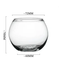 Plates u0026 More Küche & Esszimmer-Transparenter Kaffeebecher aus Glas – 400 ml für die Verwendung in der Hausbar