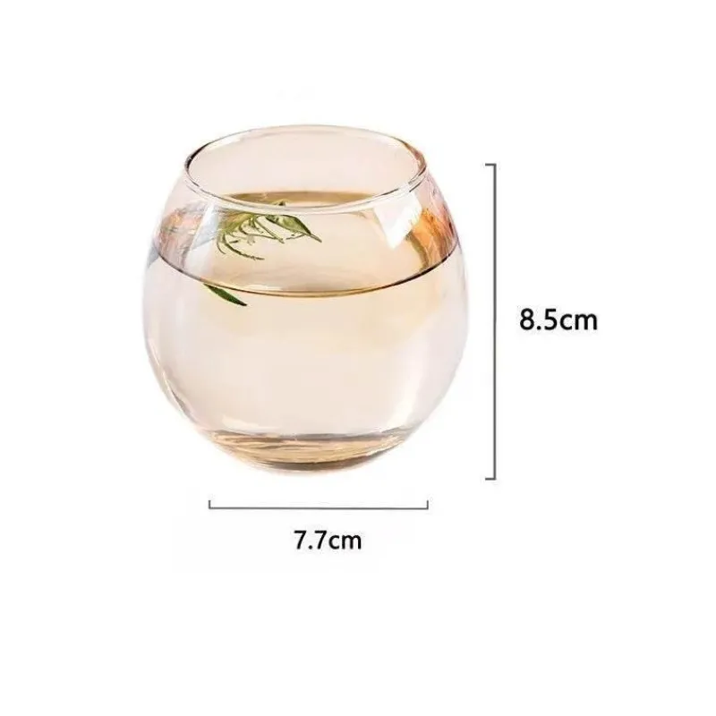 Plates u0026 More Küche & Esszimmer-Transparenter Kaffeebecher aus Glas – 400 ml für die Verwendung in der Hausbar