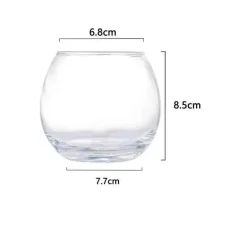 Plates u0026 More Küche & Esszimmer-Transparenter Kaffeebecher aus Glas – 400 ml für die Verwendung in der Hausbar