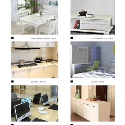 The Decor Haven Küche & Esszimmer|Gadgets Für Zuhause-Transparenter, mattierter PVC-Tischschutz – durchsichtige Tischdecke