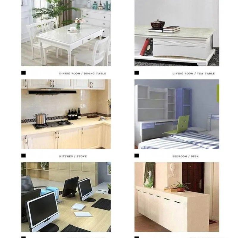 The Decor Haven Küche & Esszimmer|Gadgets Für Zuhause-Transparenter, mattierter PVC-Tischschutz – durchsichtige Tischdecke