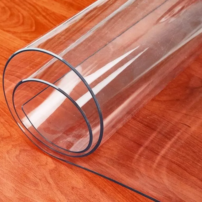The Decor Haven Küche & Esszimmer|Gadgets Für Zuhause-Transparenter, mattierter PVC-Tischschutz – durchsichtige Tischdecke