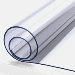 The Decor Haven Küche & Esszimmer|Gadgets Für Zuhause-Transparenter, mattierter PVC-Tischschutz – durchsichtige Tischdecke