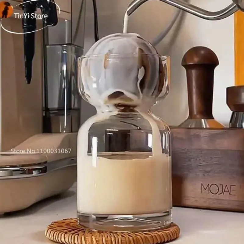 Plates u0026 More Küche & Esszimmer-Transparenter Saturn-Glasbecher – Vielseitiger Becher für Kaffee, Bier und Saft