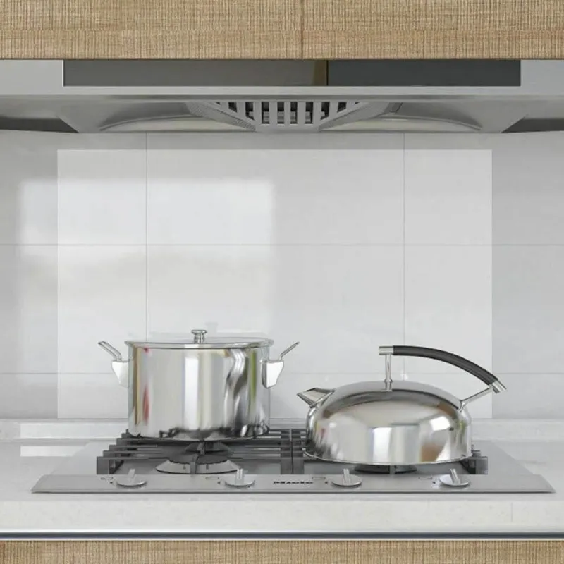 The Decor Haven Küche & Esszimmer|Gadgets Für Zuhause-Transparenter, spritzwassergeschützter Wandaufkleber – wasserfester Schutzkleber