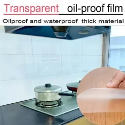 The Decor Haven Küche & Esszimmer|Gadgets Für Zuhause-Transparenter, spritzwassergeschützter Wandaufkleber – wasserfester Schutzkleber