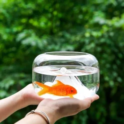 Decor Haustierzubehör-Transparentes Aquarium - Schneeberg-Aquariumdekor