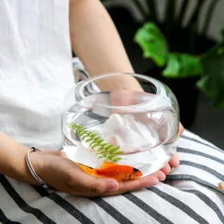 Decor Haustierzubehör-Transparentes Aquarium - Schneeberg-Aquariumdekor