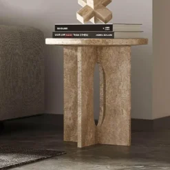 The Lounge Loft Möbel-Beistelltisch - Eleganter Beistelltisch aus Naturstein