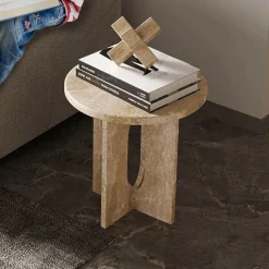 The Lounge Loft Möbel-Beistelltisch - Eleganter Beistelltisch aus Naturstein