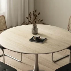 The Lounge Loft Möbel-Travertin Esstisch - Eleganter Natursteintisch