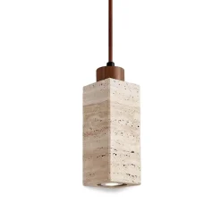 Decor Beleuchtung-Travertin Pendelleuchte - Elegante Galatea Design Leuchte