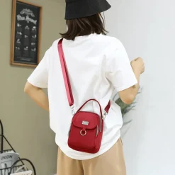 Decor Taschen & Geldbörsen-Trendy Leder Messenger Bag - Schicke Damen Crossbody Handtasche