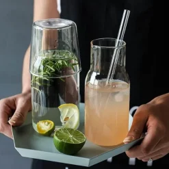 Tom Küche & Esszimmer-Trinkgläser aus Borosilikatglas – Trinkgeschirr-Set für kalte Getränke