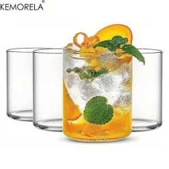 Plates u0026 More Küche & Esszimmer-Trinkgläser-Set aus Borosilikatglas – BPA-frei, hitzebeständig, spülmaschinenfest, 64er-Pack