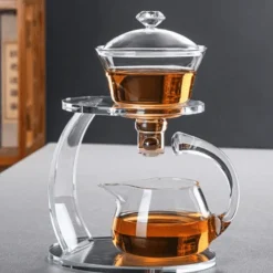 The Decor Haven Küche & Esszimmer-Türkische hitzebeständige Glasteekanne – Klassischer Teebereiter