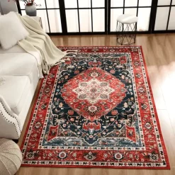 Warm Weaves Boden & Teppiche-Türkischer Vintage-Teppich – Retro-Bodendekor