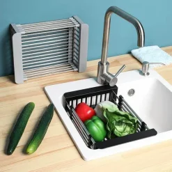 Space Savvy Küche & Esszimmer-Trockengestell aus Edelstahl – Obst- und Gemüsegestell