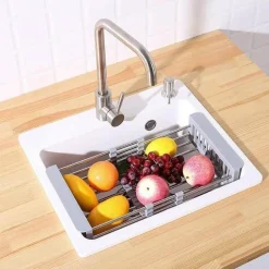 Space Savvy Küche & Esszimmer-Trockengestell aus Edelstahl – Obst- und Gemüsegestell