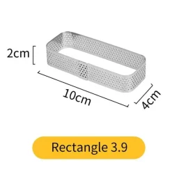 Tom Küche & Esszimmer-Törtchenform aus Edelstahl für perfekt geformte Desserts und Kuchen