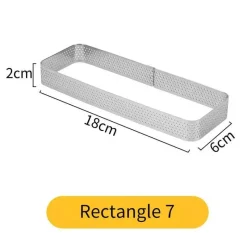 Tom Küche & Esszimmer-Törtchenform aus Edelstahl für perfekt geformte Desserts und Kuchen