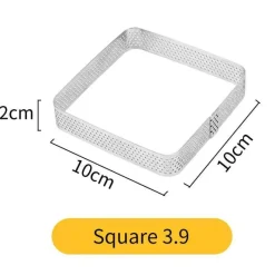 Tom Küche & Esszimmer-Törtchenform aus Edelstahl für perfekt geformte Desserts und Kuchen