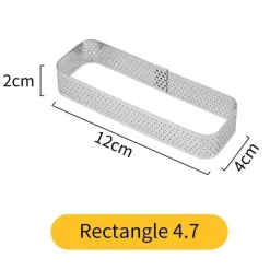 Tom Küche & Esszimmer-Törtchenform aus Edelstahl für perfekt geformte Desserts und Kuchen