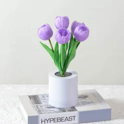 Bright Accents Beleuchtung-Tulpen-LED-Nachtlicht - Dekorative Simulationslampe