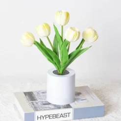 Bright Accents Beleuchtung-Tulpen-LED-Nachtlicht - Dekorative Simulationslampe